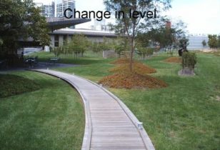 Picture of garden path in Art center